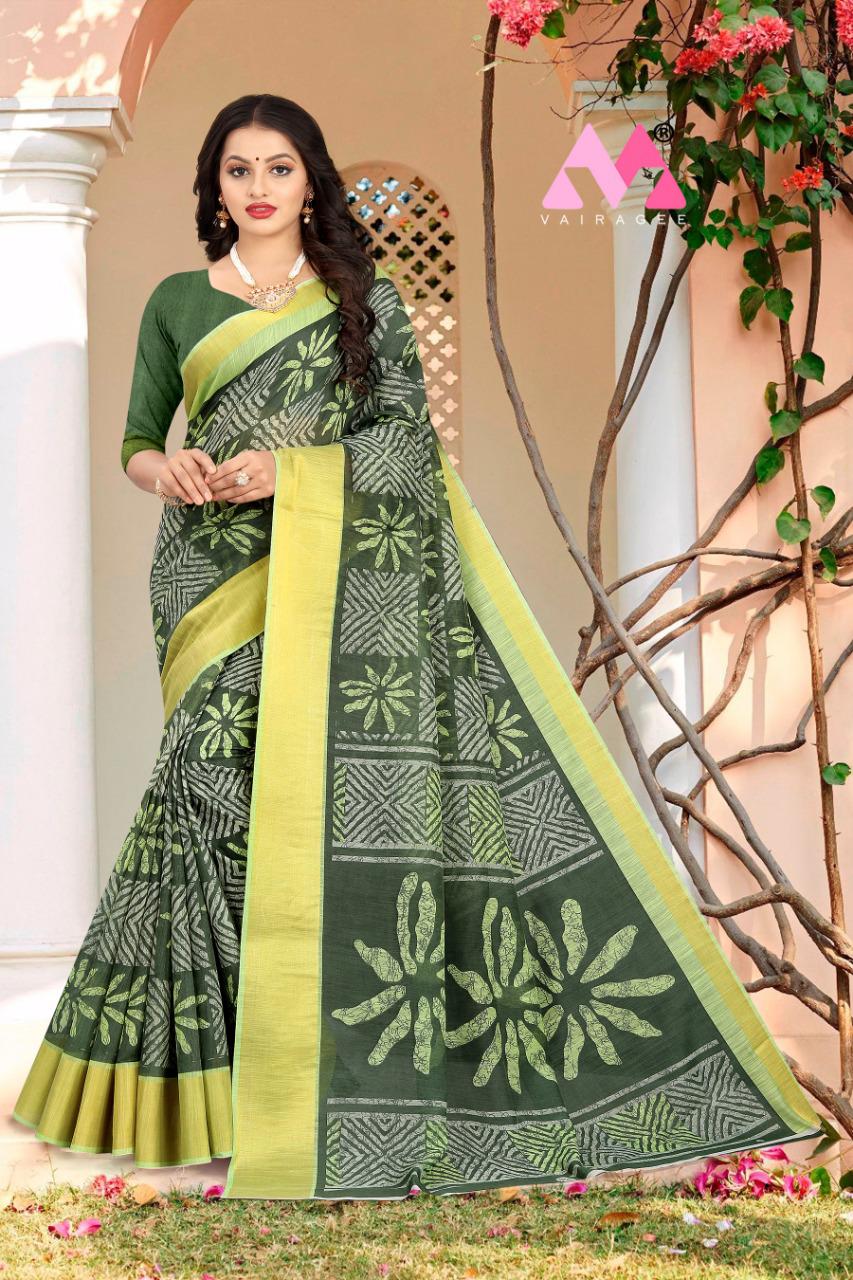 Shibori Latest Fancy Regular Wear Cotton Linen Saree Collection